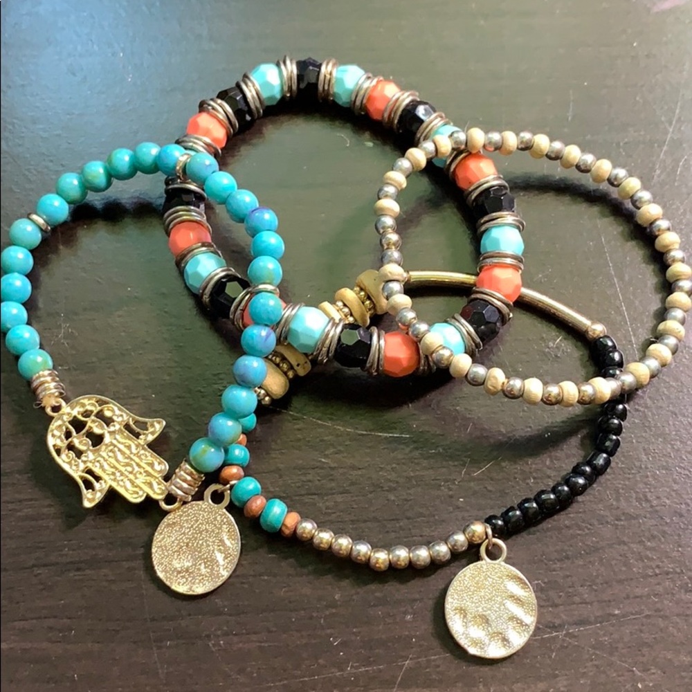 Hamsa Bracelet set